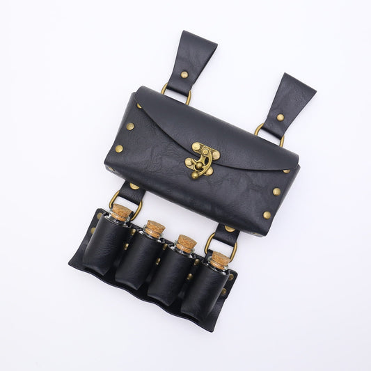 Halloween Cosplay Prop Magic Bottle Waist Pack Viking Belt 3 Pcs