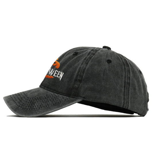 Halloween Horror Pumpkin Embroidered Baseball Cap Hat